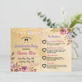 旅程のバチェロレッテの花柄の瓶のピンク木 プログラム (スタンド正面)