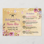 旅程のバチェロレッテの花柄の瓶のピンク木 プログラム (正面)