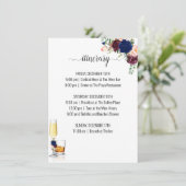 旅程ネイビーの花バブルとバーボン エンクロージャーカード (スタンド正面)