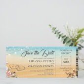 旅程表 ハート イン サンド セーブ ザ デート インビテーションズ セーブザデート (スタンド正面)