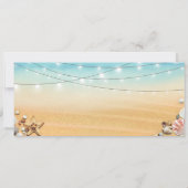 旅程表 ハート イン サンド セーブ ザ デート インビテーションズ セーブザデート (裏面)