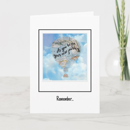 旅立ちのグリーティングカード　さようなら サンキューカード (正面)