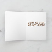 旅素晴らし本航海カメラのグリーティングカードを持つ カード (内部)