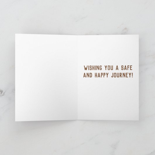 旅素晴らし本航海カメラのグリーティングカードを持つ カード (内部)