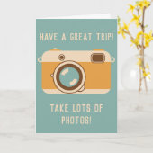 旅素晴らし本航海カメラのグリーティングカードを持つ カード (黄色い花)