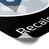 旅行おもしろいハイキングまたはキャンプ用トラベルアイコン ポスター (角)