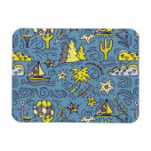 旅行おもしろい マグネット (横)