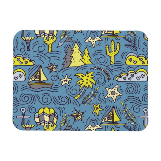 旅行おもしろい マグネット (横)