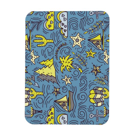 旅行おもしろい マグネット (縦)