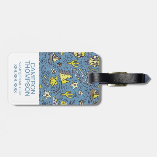 旅行おもしろい ラゲッジタグ (裏面横)