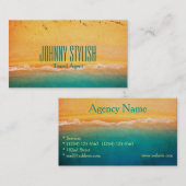 旅行および観光客の代理店の海岸カバー 名刺 (正面/裏面)