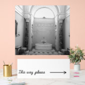 旅行からのオリジナル写真と浴室のサイン アクリルサイン (ウェディング)