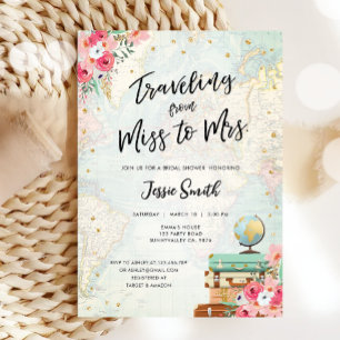 旅行からミセスアドベンチャーブライダルシャワーへ 招待状