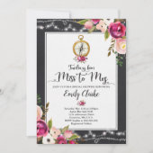 旅行からミッ恋しく思ズブライダルシャワー招待状 招待状 (正面)