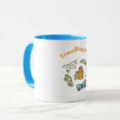 旅行かわいい怪物 マグカップ (正面左)