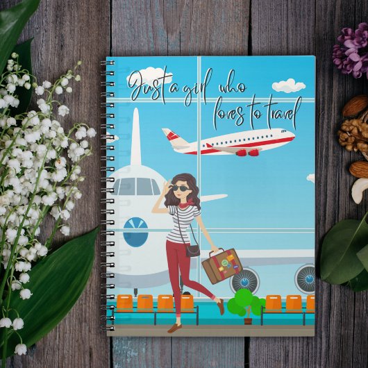 旅行が大好きな女の子だけ ノートブック