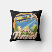 旅行が大好き クッション (裏面)