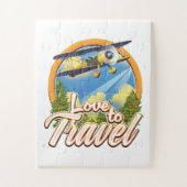 旅行が大好き ジグソーパズル (縦)