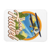 旅行が大好き マグネット (横)