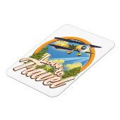 旅行が大好き マグネット (左側)