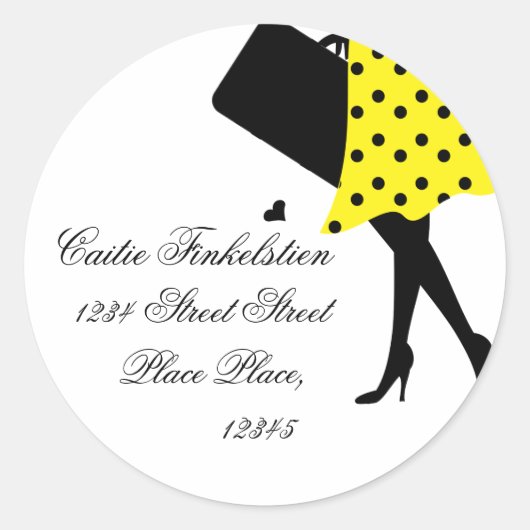 旅行が大好き ラウンドシール (正面)