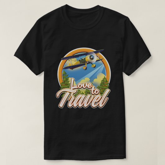 旅行が大好き Tシャツ (デザイン正面)