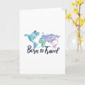 旅行する カード (黄色い花)