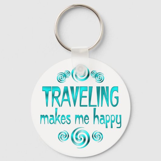 旅行で幸せになる キーホルダー (正面)