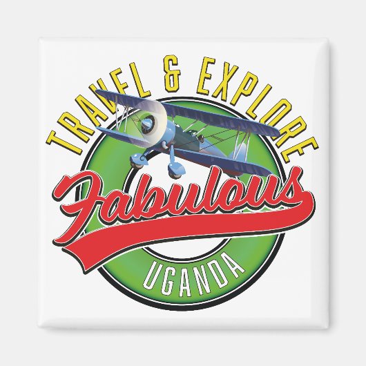 旅行で素晴らしいウガンダを探索 マグネット (正面)