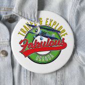 旅行で素晴らしいウガンダを探索 缶バッジ (インサイチュ)