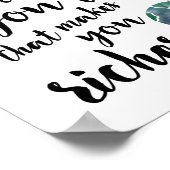 旅行で豊かな引用文 |アートプリント ポスター (角)