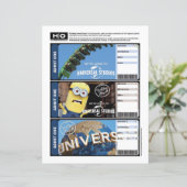 旅行とイベントのためのユニバーサルモックチケット (スタンド正面)