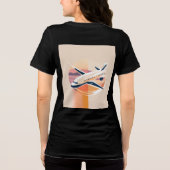 旅行とビジネス調和 – 洗練されたロゴT-S トライブレンドTシャツ (裏面)