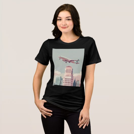 旅行とビジネス調和 – 洗練されたロゴT-S トライブレンドＴシャツ (正面全面)