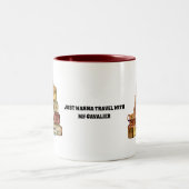 旅行と私のブレンハイムカバリエールキングチャールズ ツートーンマグカップ (中央)