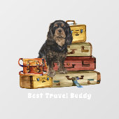 旅行と私の黒とタンカバリエ ウィンドウサイン (シート)