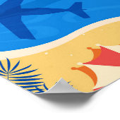 旅行に行くアートタイム ポスター (角)