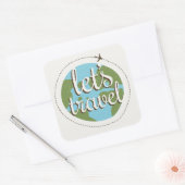 旅行に行こう スクエアシール (封筒)