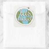 旅行に行こう スクエアシール (バッグ)