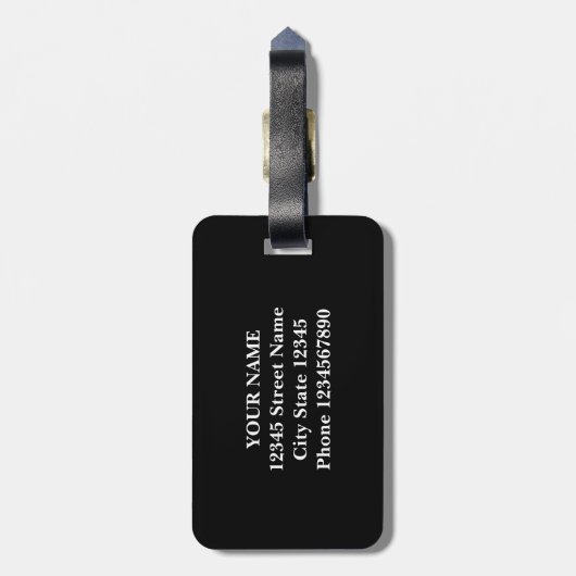 旅行のカスタムな世界地図の荷物のラベルは引用します ラゲッジタグ (裏面縦)