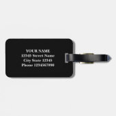 旅行のカスタムな世界地図の荷物のラベルは引用します ラゲッジタグ (裏面横)