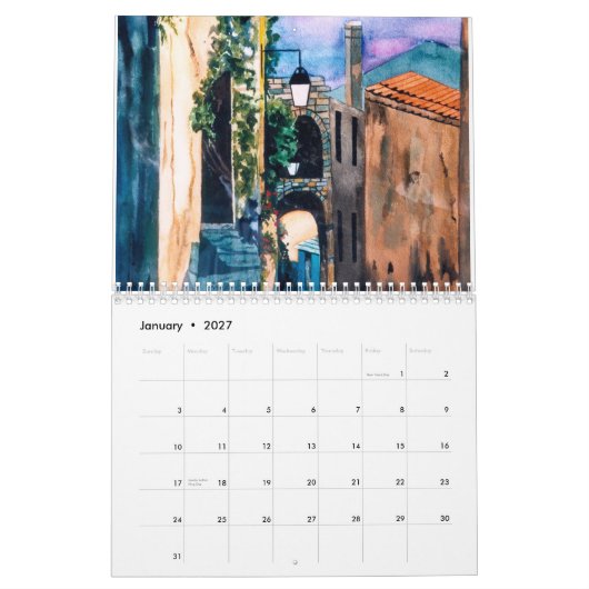 旅行のカレンダーのCMCarlsonの冒険 カレンダー (1月 2027)