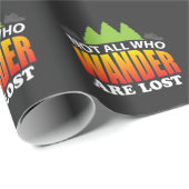 旅行のキャンプのギフトのアイディアのハイキング ラッピングペーパー (ロールコーナー)