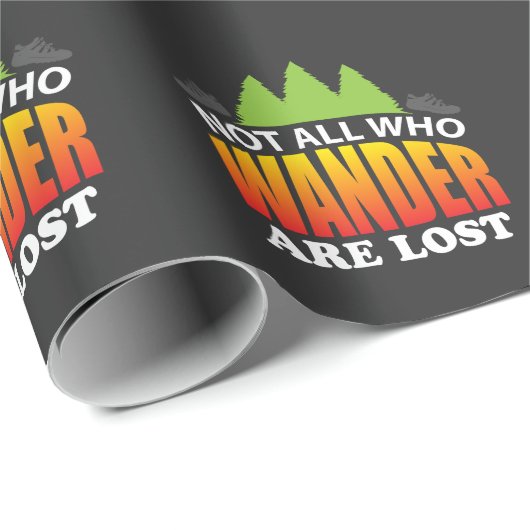 旅行のキャンプのギフトのアイディアのハイキング ラッピングペーパー (ロールコーナー)