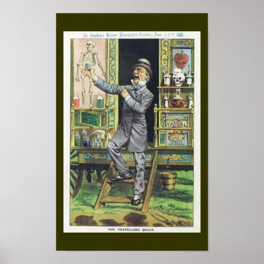 「旅行のクック」スネーク油セールスマン ポスター (正面)