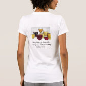 旅行のブドウ園のワインの試飲のワイシャツ Tシャツ (裏面)