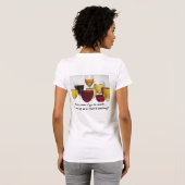 旅行のブドウ園のワインの試飲のワイシャツ Tシャツ (裏面フル)