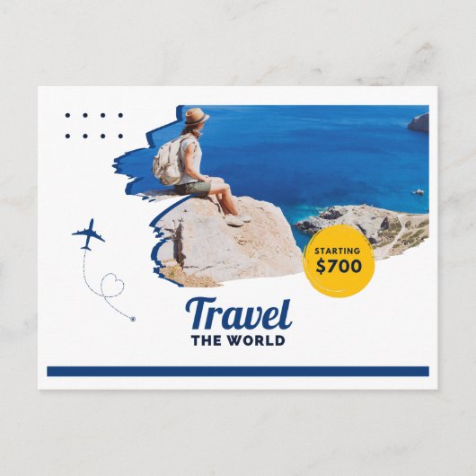 旅行のホリデーカード シーズンポストカード (正面)