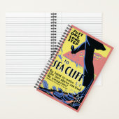 旅行のポスター海の崖を促進するロングアイランド ノートブック (内側)