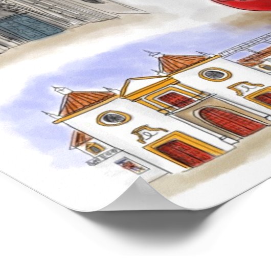 旅行のポスター：スペインのセビリアでサンリア ポスター (角)